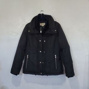 Michael Kors Wool Lined Coat in Black Size S